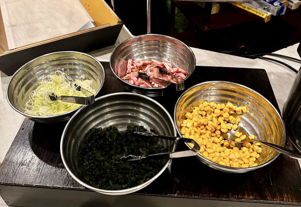 ラーメンのトッピング