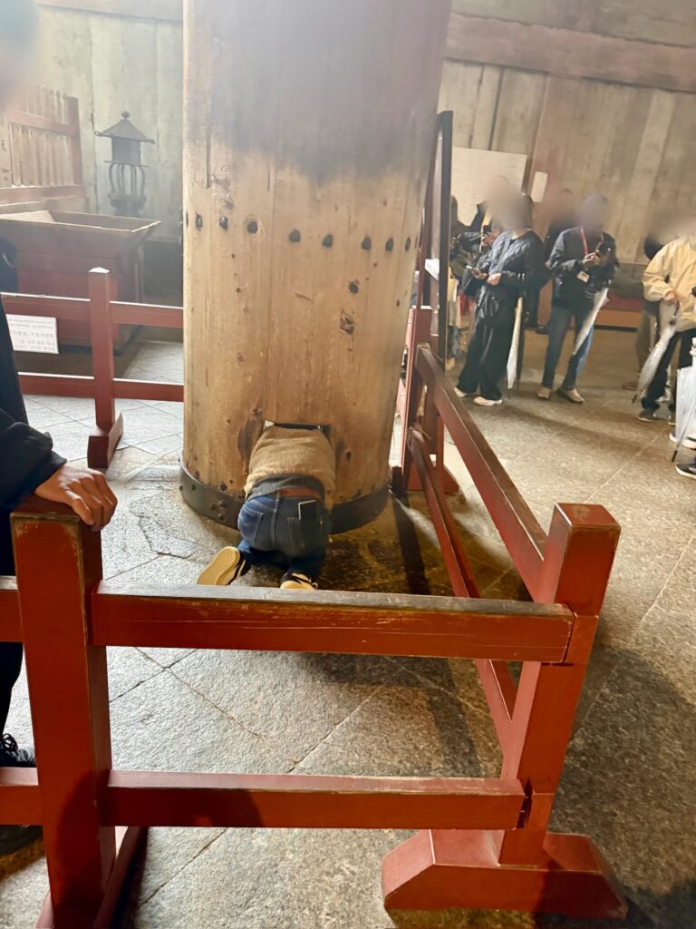 東大寺　はしらくぐり